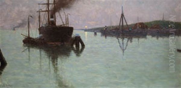 Barcos En La Bocana Del Puerto - view 1