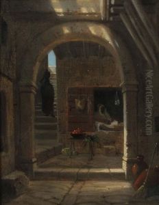 Orientalische Gasse by Friedrich Gartner