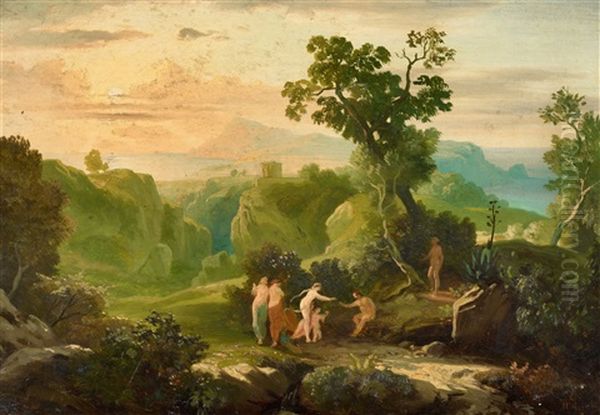 Greek Landscape With The Judgement Of Paris - view 1