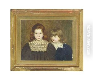 Portrait Of Gilbert Colville Eliot Young (aged Five) With His Sister Elfrida Mary Eliot Young (aged Four), The Children Of Daniel Eliot Young...