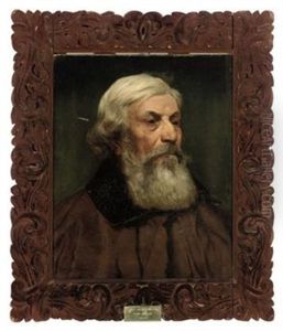 Portrait Of An Italian Gentleman In A Brown Coat by Thomas Bowman Garvie