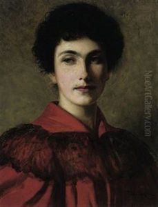 Portrait Of Isabella In A Red Dress