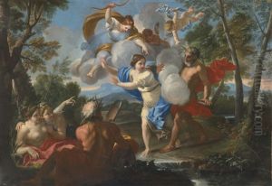 Alpheus And Arethusa by Luigi Garzi