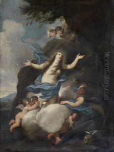 The Apotheosis Of Saint Mary Magdalen by Luigi Garzi