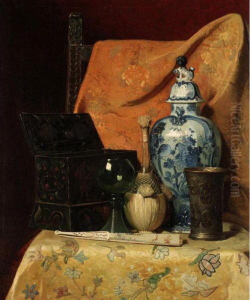 Oriental Still Life With Fan - view 1