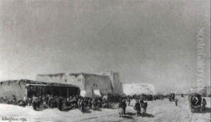 Gesch,ftiges Treiben In Alhisana by Giuseppe Garzolini