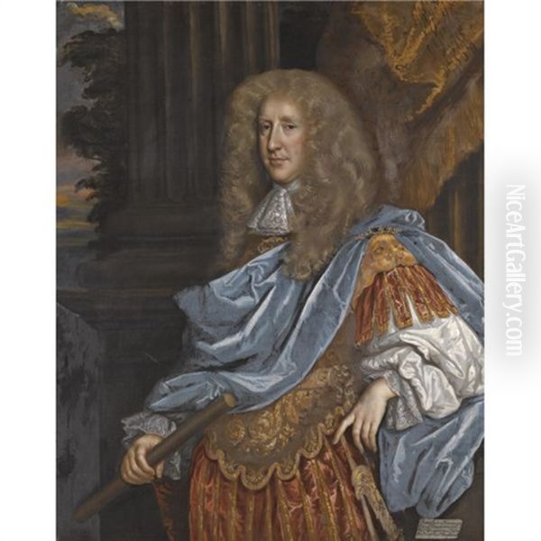 Portrait Of Robert Bruce, 1st Earl Of Ailesbury And 2nd Earl Of Elgin, Wearing Roman Armour - view 1