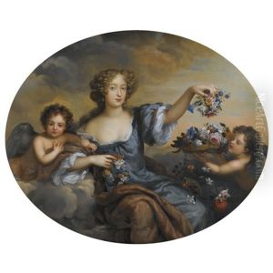 Portrait Of Frances Jennings, Lady Hamilton And Later Duchess Of Tyrconnel (c.1649-1731) As Flora, Attended By Putti