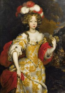 Portrait Allegorique D'hortense Mancini, Duchesse De Mazarin by Henri Gascars