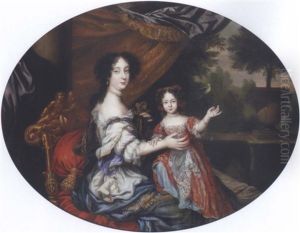 Portrait Of Barbara Villiers, Countess Of Castlemaine, And Her Daughter, Lady Charlotte Fitzroy, Countess Of Lichfield