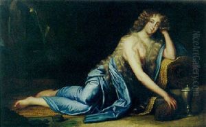 Portrait Of A Reclinig Lady As The Penitent Magdalen Portrait Of A Reclinig Lady As The Penitent Magdalen