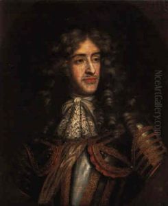Portrait Of James, Duke Of York As Lord High Admiral by Henri Gascars