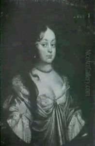 Portrait Of Lady Said To Be Member Of Bourg Family by Henri Gascars