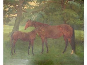 Ulster Queen And Foal By St. Simon by George Gascoyne