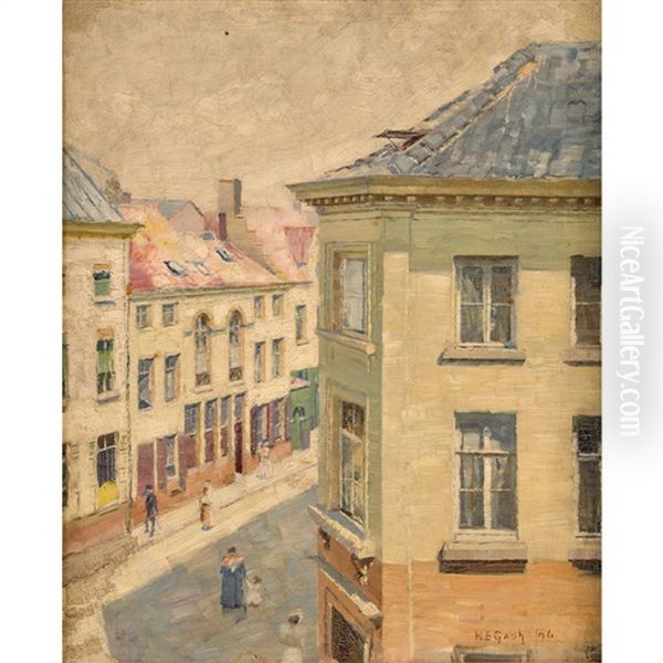 View From A High Window, Antwerp - view 1