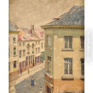 View From A High Window, Antwerp by Walter Bonner Gash