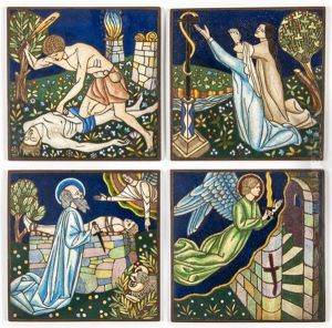 The Death Of Abel, The Brazen Serpent, The Sacrifice Of Isaac, And The Angel Of The Passover (4 Works) by Arthur Joseph Gaskin