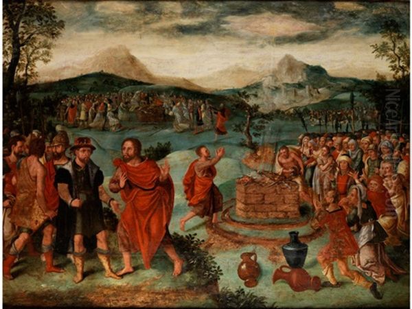 Die Israeliten Opfern Vor Dem Konig Ahab - view 1