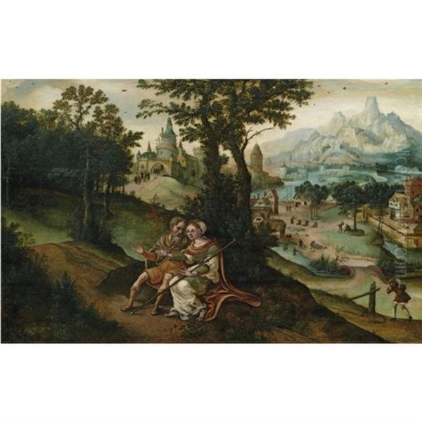 Tamar And Judah In A Landscape - view 1