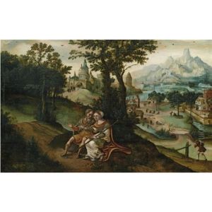 Tamar And Judah In A Landscape