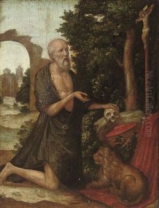 The Penitent Saint Jerome by Lucas Gassel