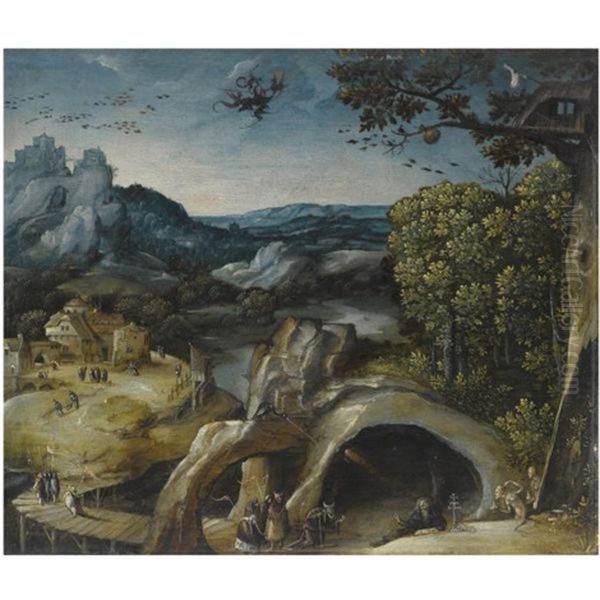 An Extensive Landscape With The Temptation Of St. Anthony - view 1