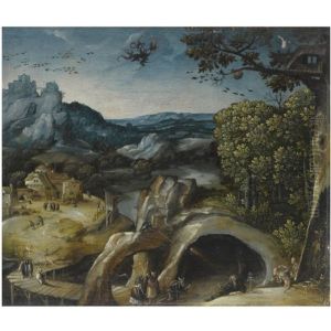 An Extensive Landscape With The Temptation Of St. Anthony