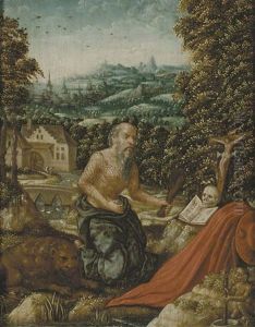 The Penitent Saint Jerome by Lucas Gassel