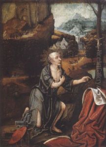Saint Jerome Penitent by Lucas Gassel