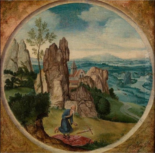 Saint Jerome In A Landscape - view 1