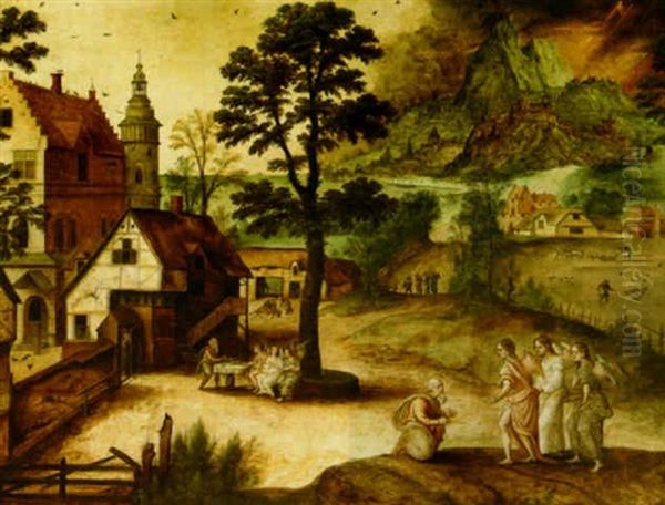 Abraham And The Angels - view 1