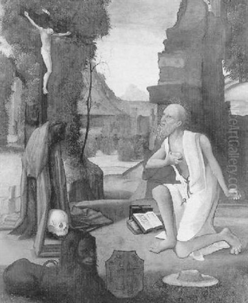 Saint Jerome Dans Le Desert - view 1