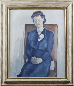 Portratt Av Marianne Berlinde by Victor Axelson