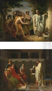 Horace Au Tombeau De Virgile And Virgile Lisant Son Eneide Devant Auguste: Two Works by Jean Bruno Gassies