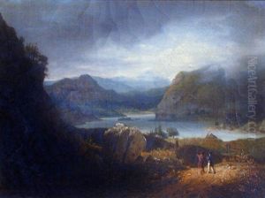 Vue Du Lac Lomond En Ecosse by Jean Bruno Gassies