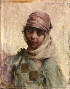 Portrait De Jeune Fille by Georges Gaste
