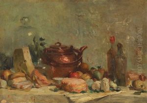 Nature Morte Aux Legumes Et Au Plateau De Fromages