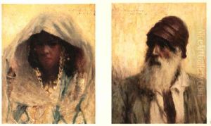 Portrait De Jeune Femme De Bou-saada by Georges Gaste