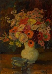 Stillleben Mit Sommerblumen