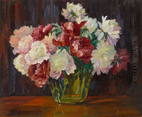 Blumenstillleben Mit Pfingstrosen - view 1