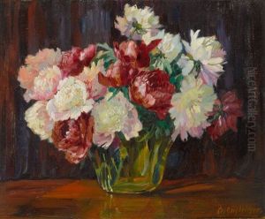 Blumenstillleben Mit Pfingstrosen by Anna Gasteiger