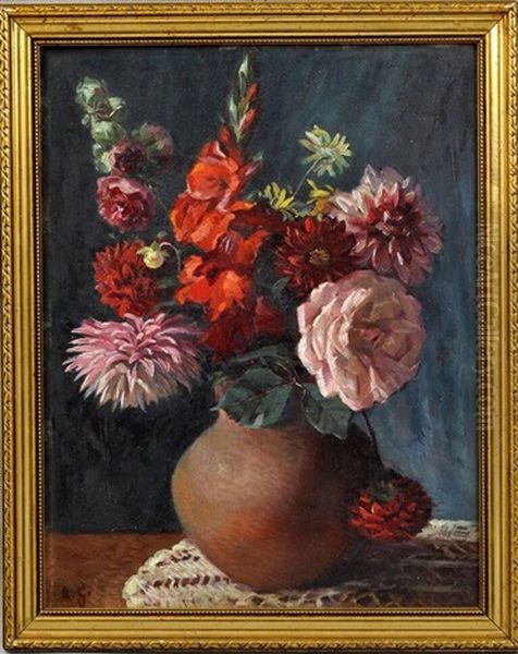 Stillleben Mit Dahlien - view 1