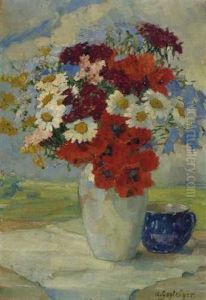Blumenstillleben by Anna Gasteiger