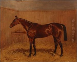 Chestnut Hunter In A Loose Box