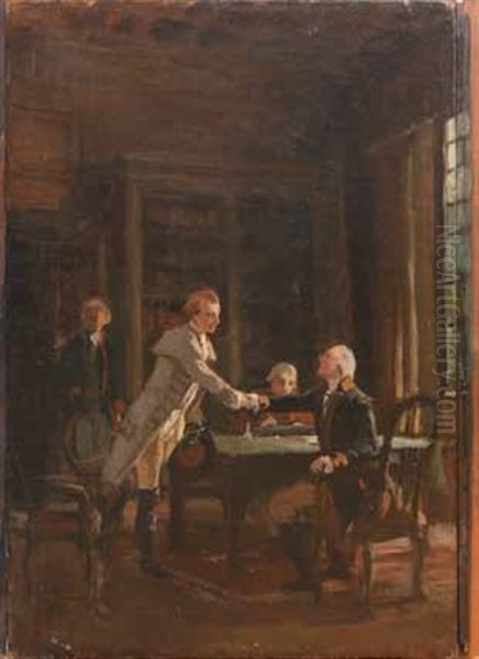 Lafayette Che Visita Washington (+ 2 Others, Verso) - view 1
