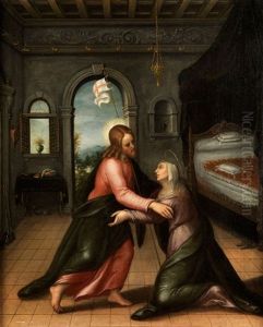 Der Auferstandene Jesus Begegnet Maria by Bernardino Gatti, Il Sojaro