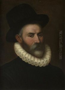 Portrait Of A Gentleman With A Black Headdress