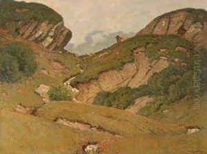 Landschaft Beim Tomasee by Hermann Gattiker