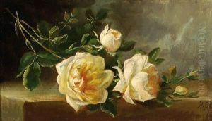 A Branch With White Roses (+ A Branch With Pink Roses; 2 Works) A Branch With White Roses (+ A Branch With Pink Roses; 2 Works)