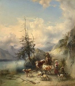 Partie In San Marco by Friedrich Gauermann